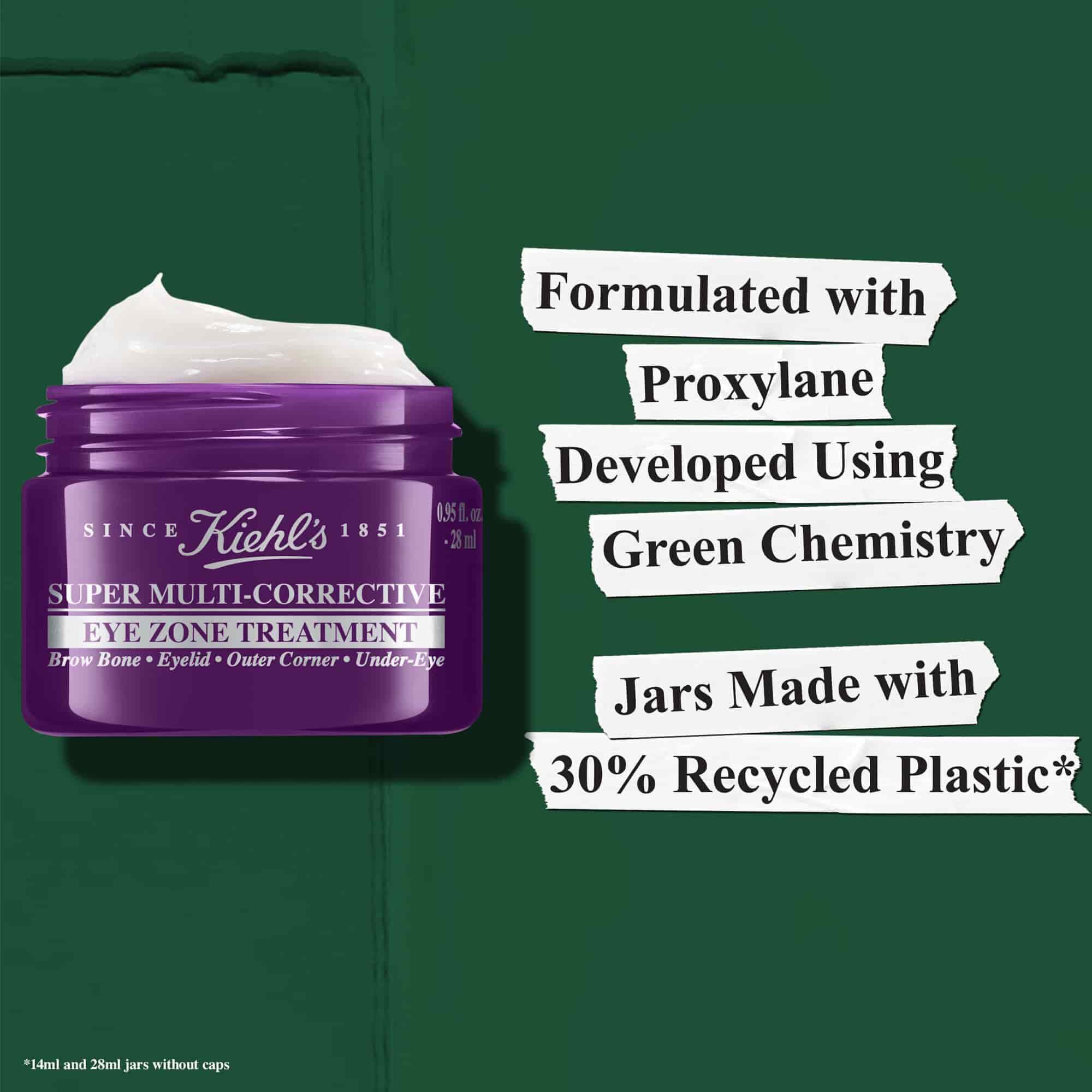 Formulado con Proxylane desarrollado mediante quimica verde: los tarros estan fabricados con un 30 % de plastico reciclado