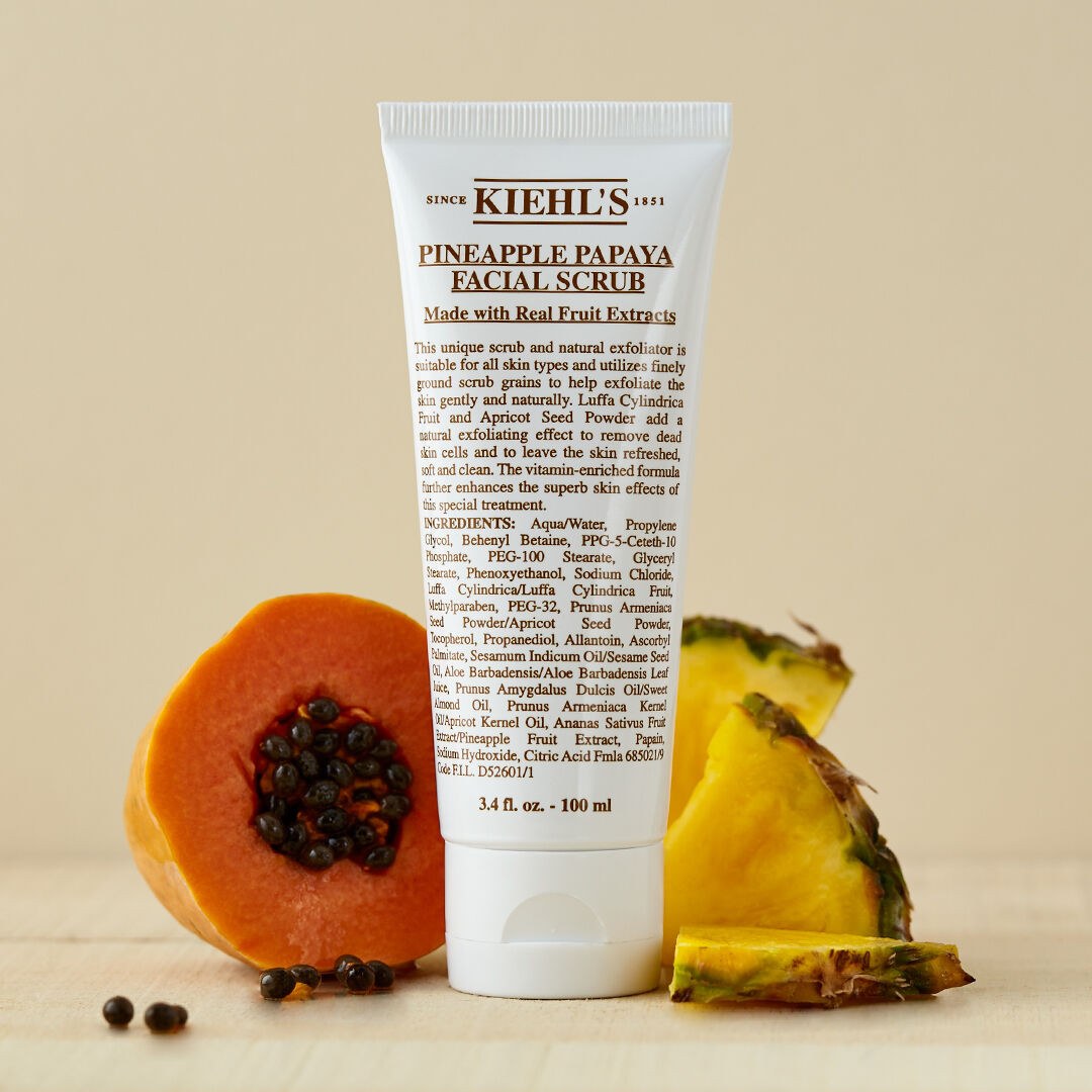 Pineapple Papaya Facial Scrub, exfoliante de piña Kiehl's