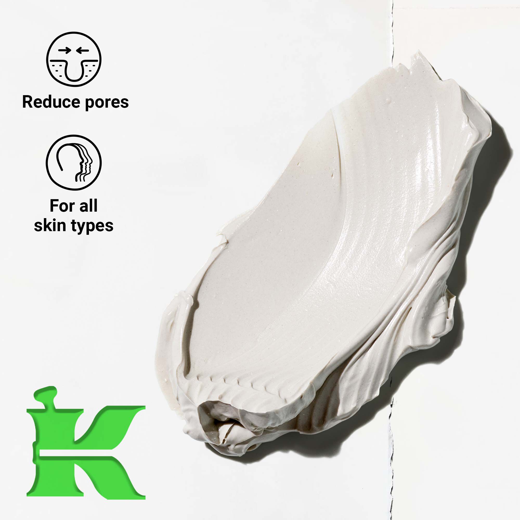 Stacked jars of Rare Earth Deep Pore Cleansing Masque in limited-edition packaging with a peeled top