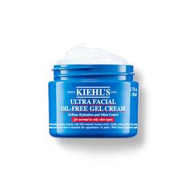 Un tarro de 50 ml de Kiehl's Ultra Facial Oil-Free Gel Cream sobre fondo blanco.