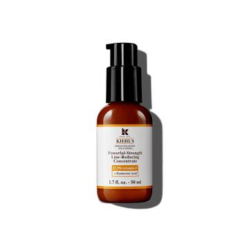 Una botella de 75 ml de Kiehl's Powerful-Strength Line-Reducing Concentrate sobre fondo blanco.