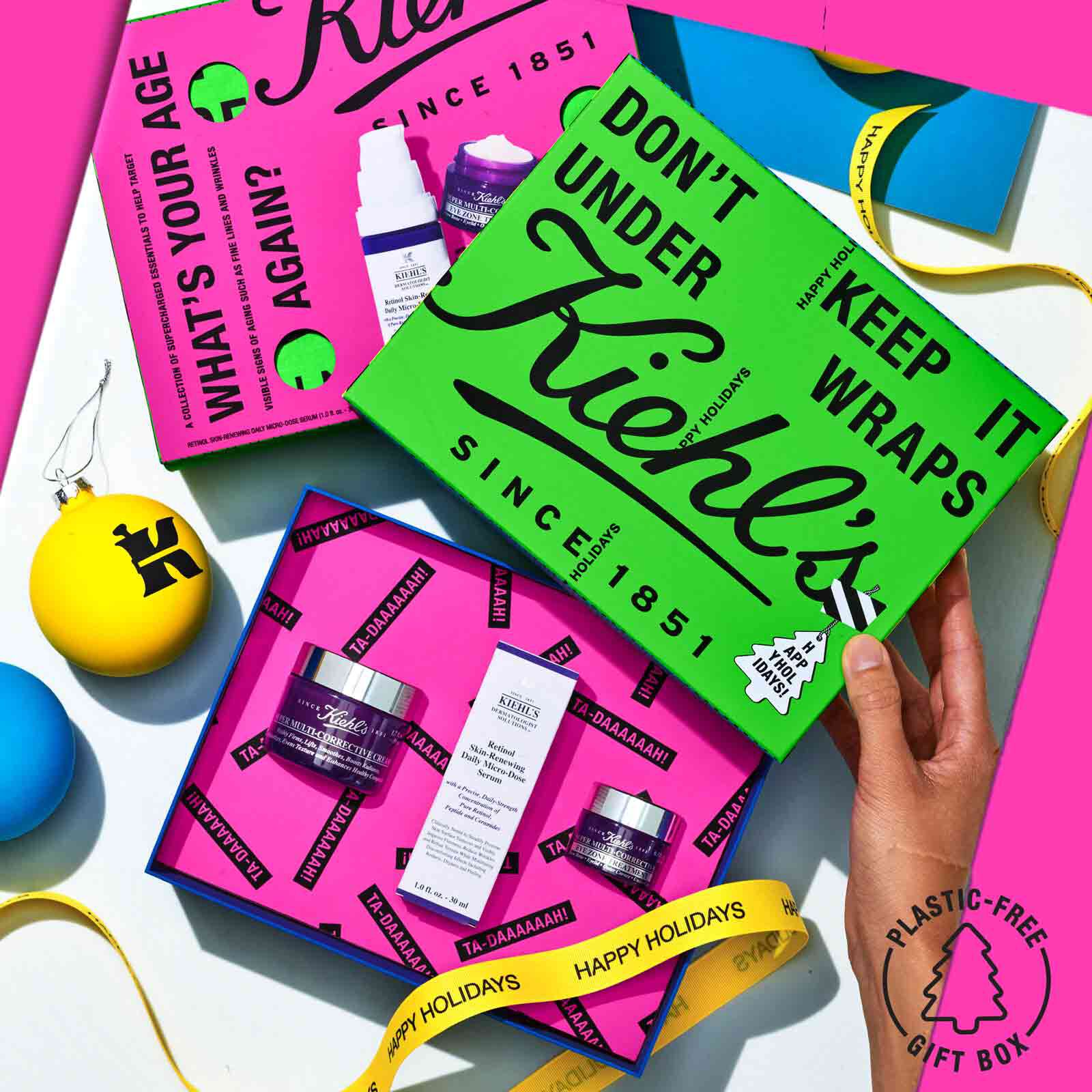 Heidi Chisholm & Richard Hart of Public/Official designing Kiehl’s limited-edition gift set packaging