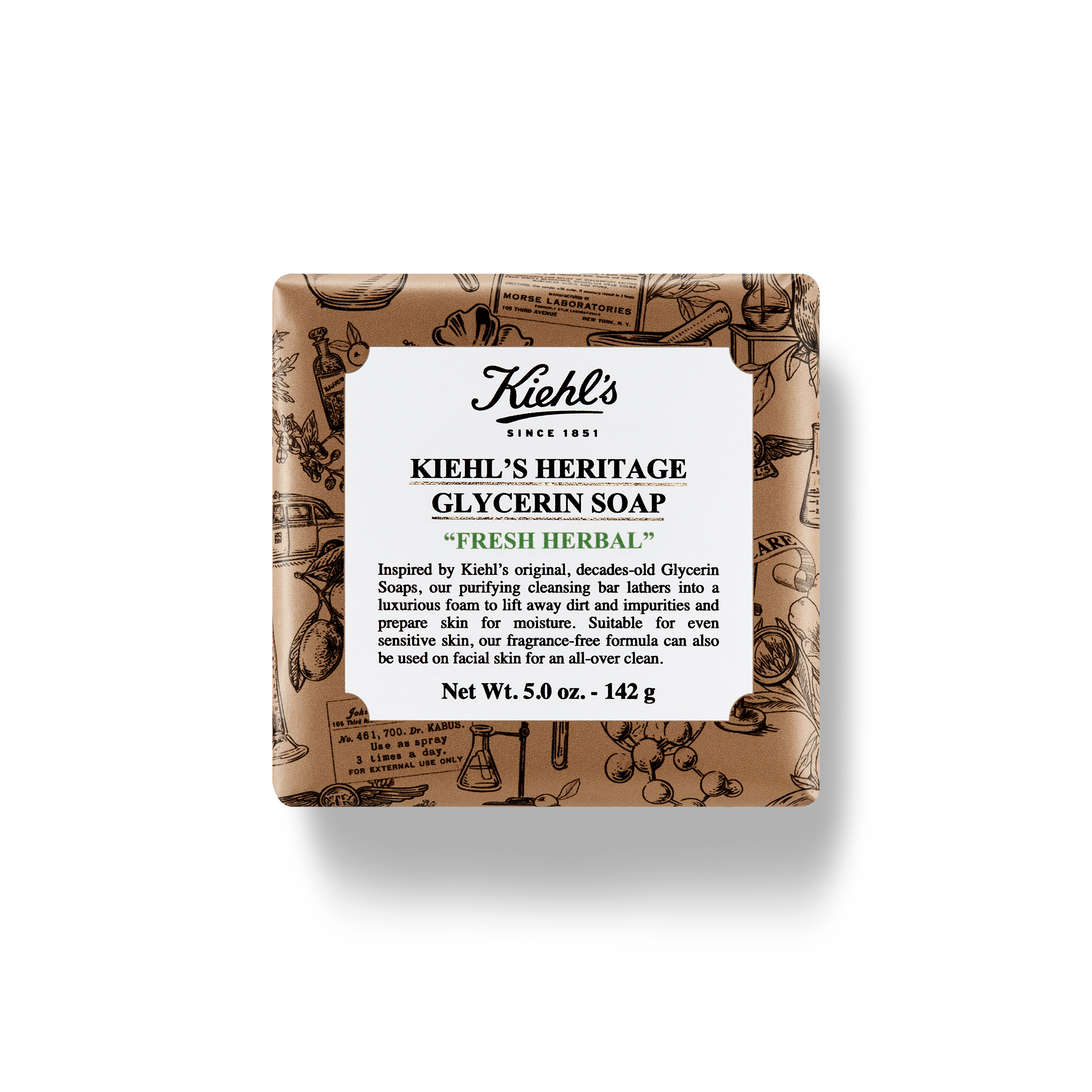 Kiehl’s Heritage Glycerin Soap Fresh Herbal 142 g