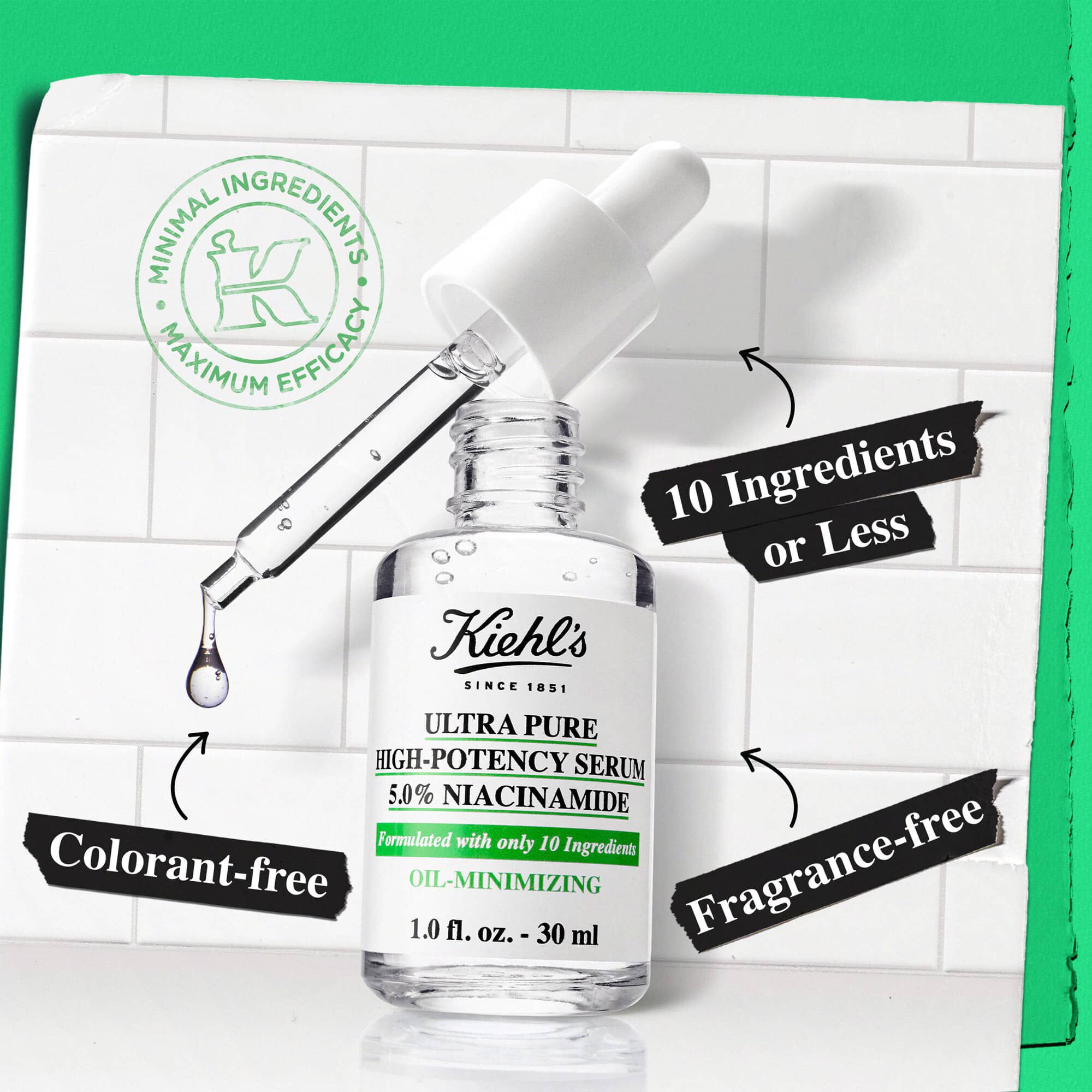 Serum Ultra Pure High-Potency Serum: menos de 10 ingredientes, sin fragancia, sin colorantes