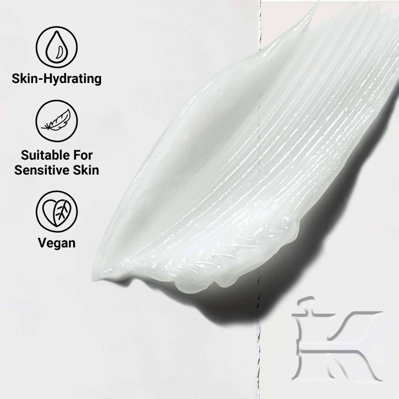 Primer plano de la textura de Lip Balm #1 que muestra una formula cremosa e hidratante disenada para humectar los labios.