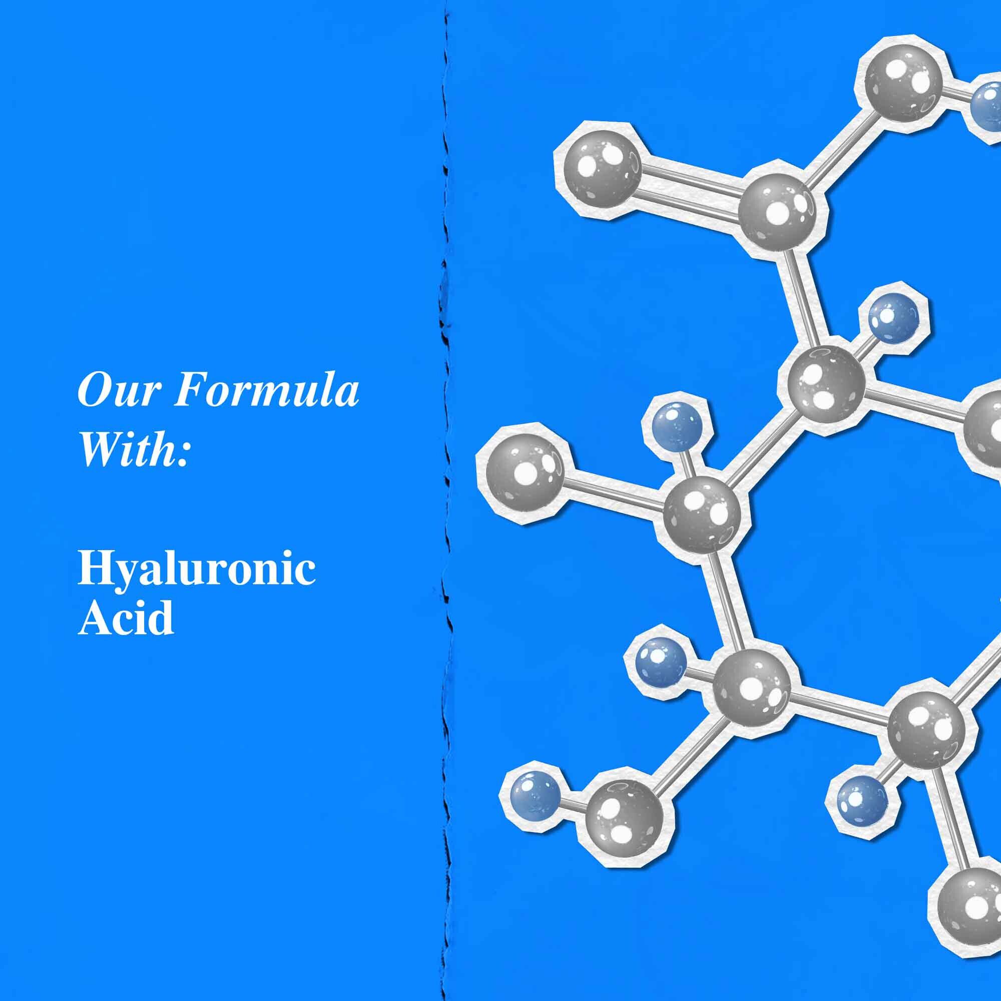 Un grafico que destaca el ingrediente clave de Ultra Pure 1.5% Hyaluronic Acid Serum: acido hialuronico.