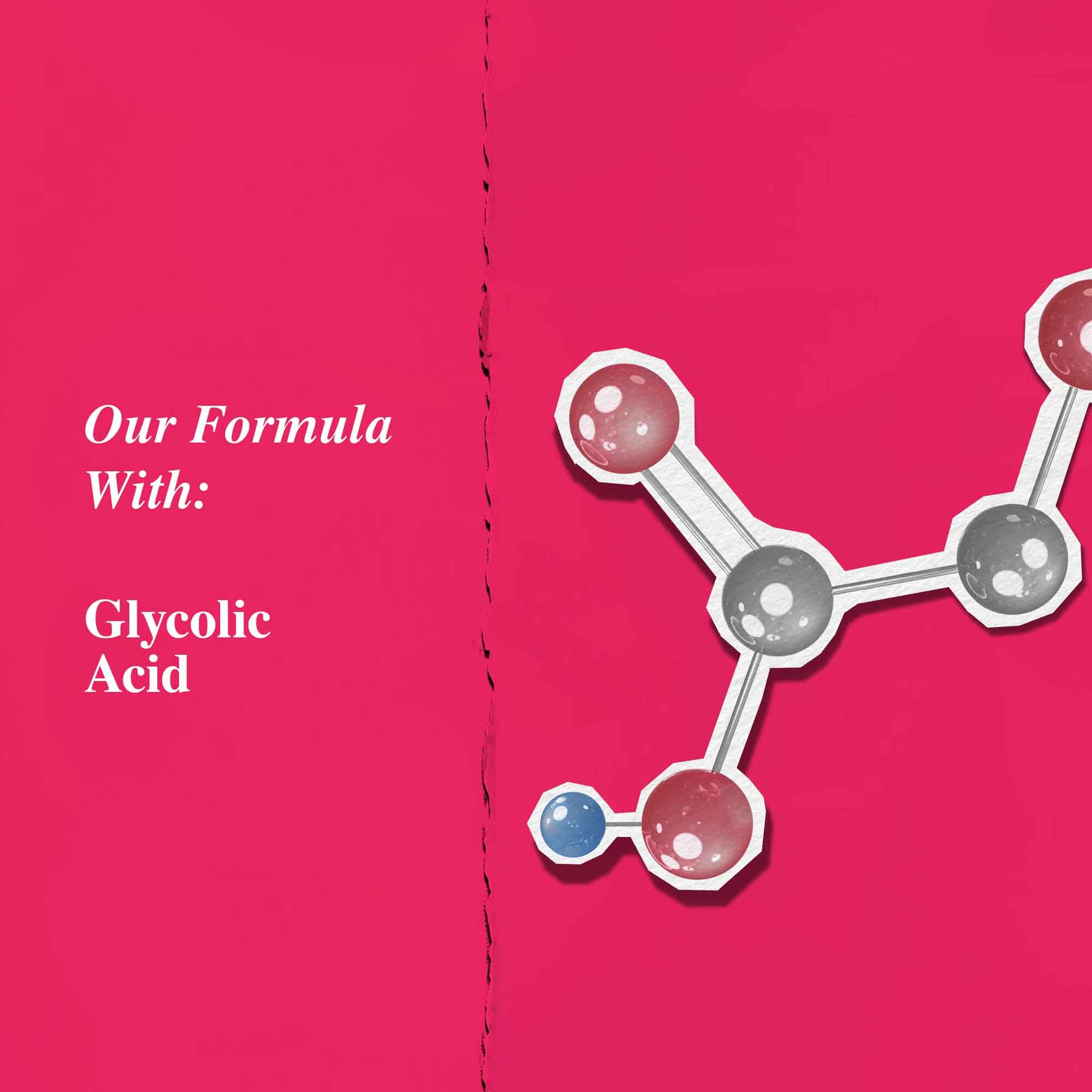 Grafico de ingredientes clave destacando el acido glicolico.