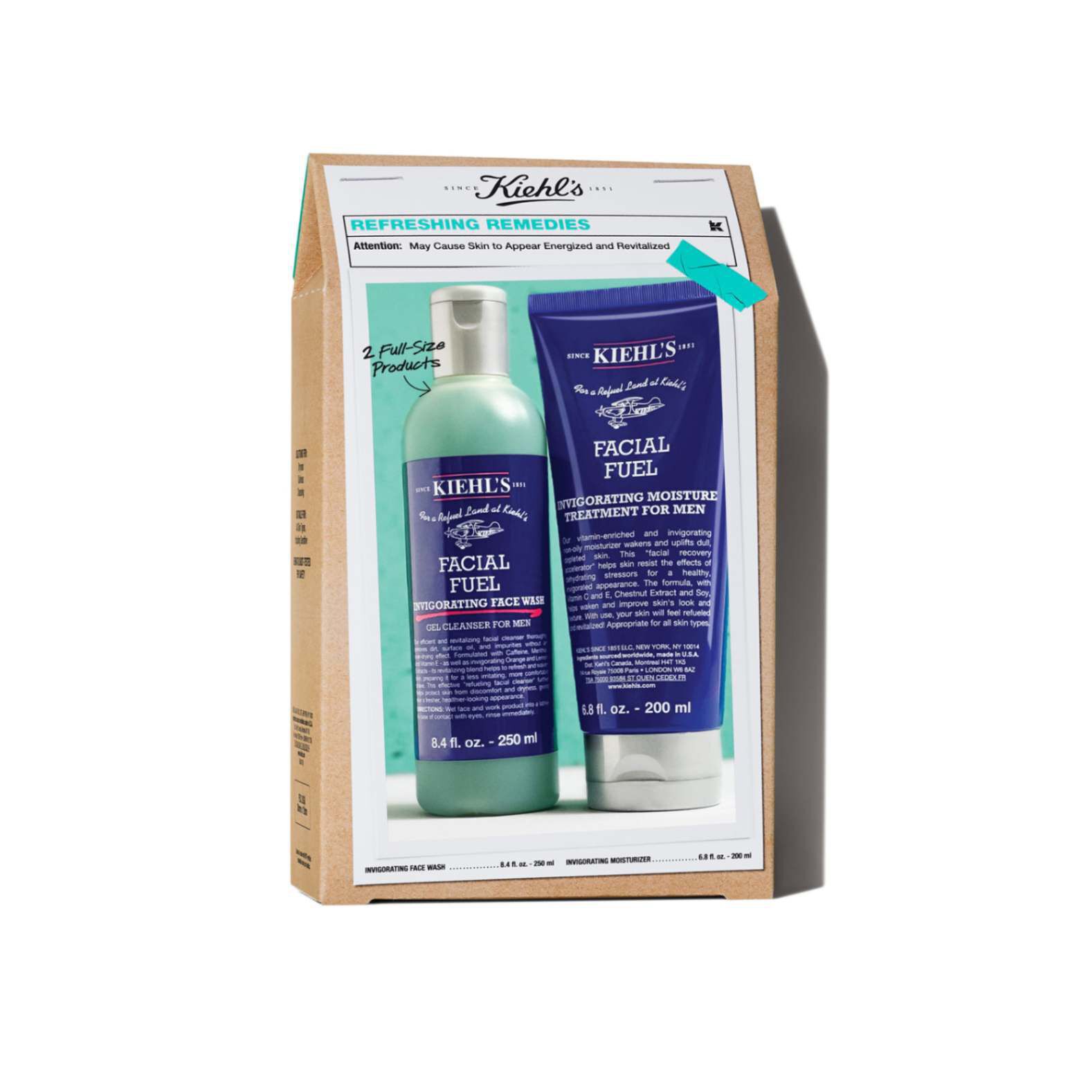 Kit facial para hombre revitalizante - Refreshing Remedies