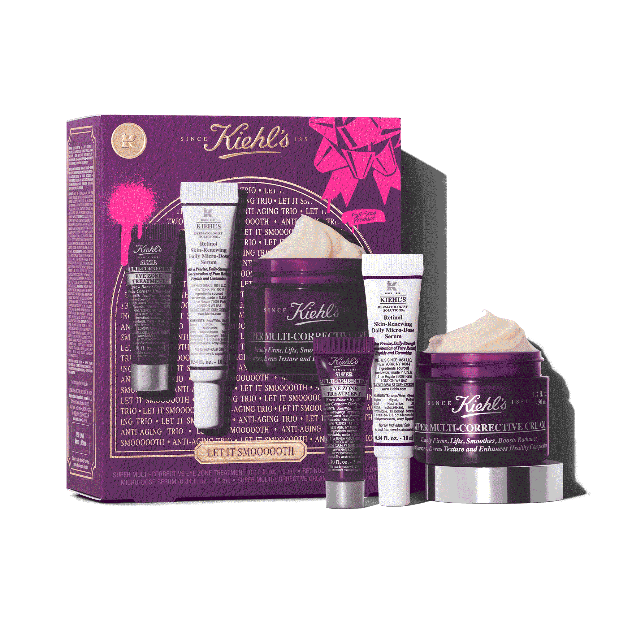 Kiehl%27s Let it Smooth: Cofre regalo antienvejecimiento Set