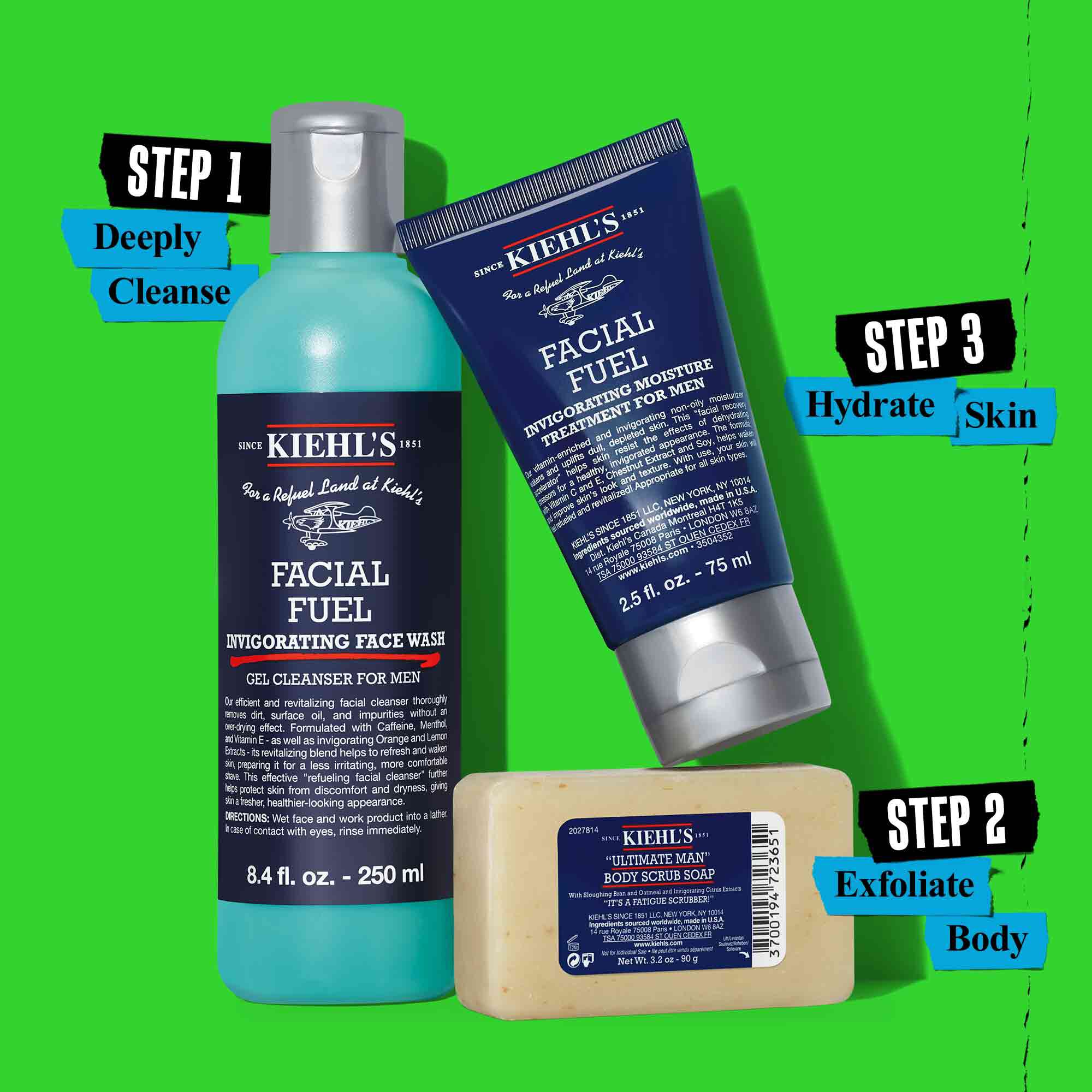 FRESH START MEN'S ESSENTIALS: Pack belleza hombre