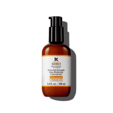 Una botella de 75 ml de Kiehl's Powerful-Strength Line-Reducing Concentrate sobre fondo blanco.