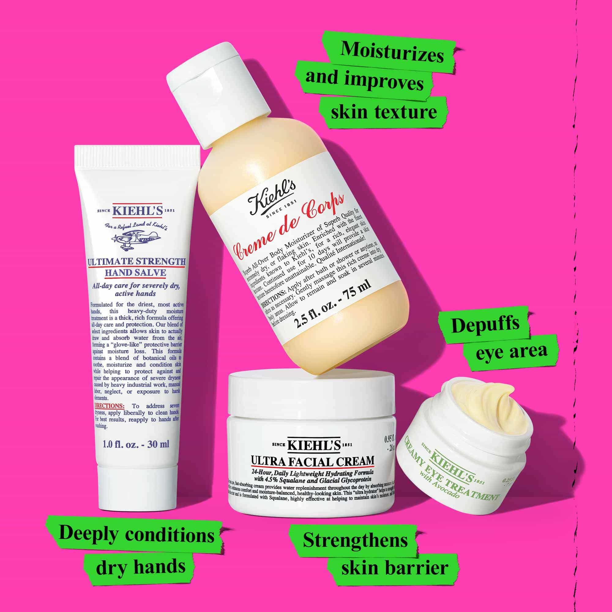 Kiehl's Head-to-Toe Hydrators セット Kiehl's Since 1851 Head-to-Toe Hydrators Gift Set ($59 value