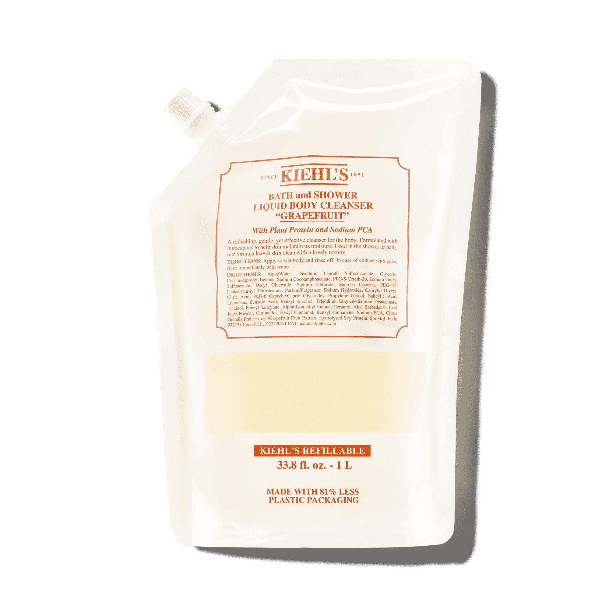 Kiehl%27s Bath and Shower Liquid Body Cleanser 1 L - Refillable