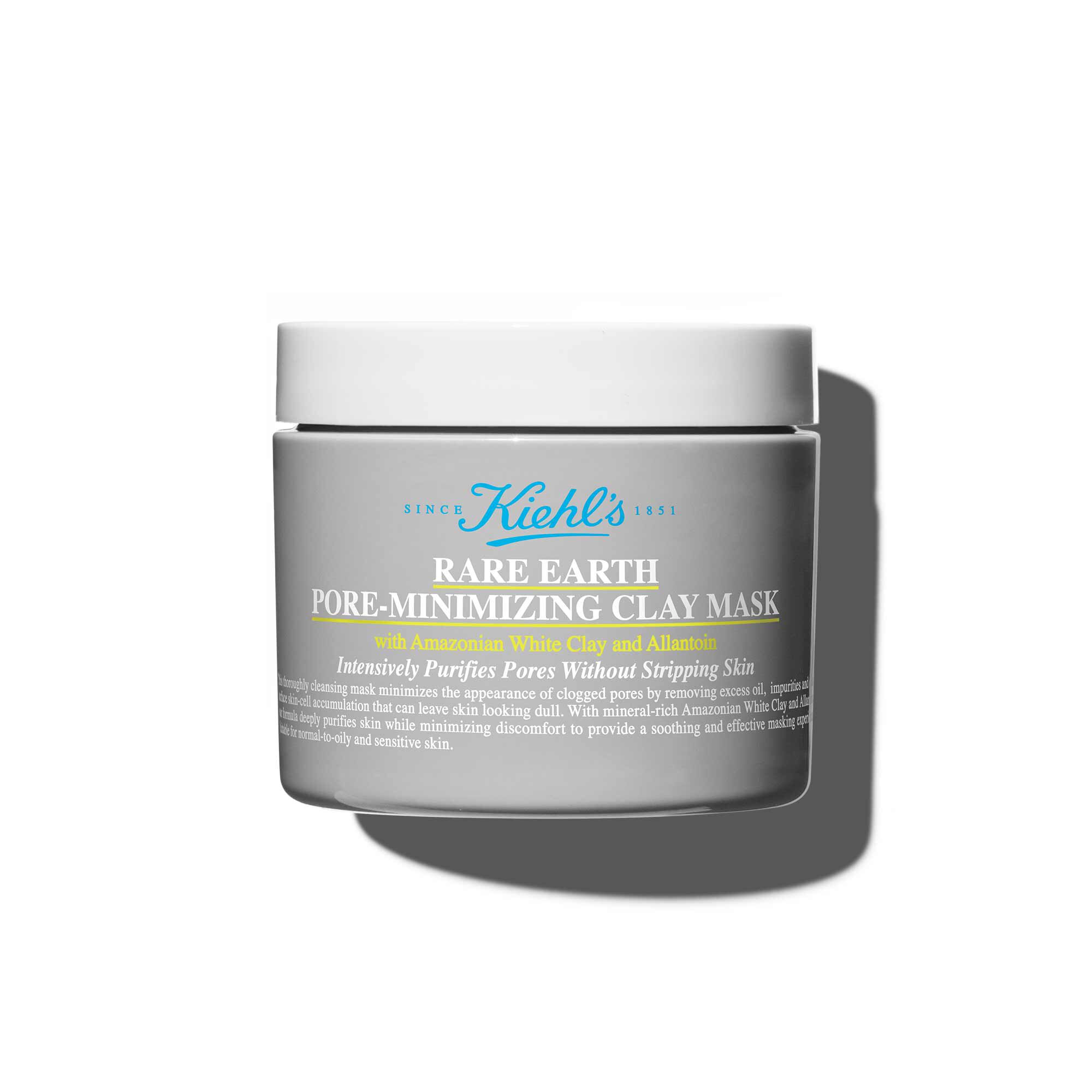 Vista frontal del tarro de Kiehl's Rare Earth Deep Pore Cleansing Masque 125 ml