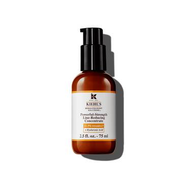 Una botella de 75 ml de Kiehl's Powerful-Strength Line-Reducing Concentrate sobre fondo blanco.