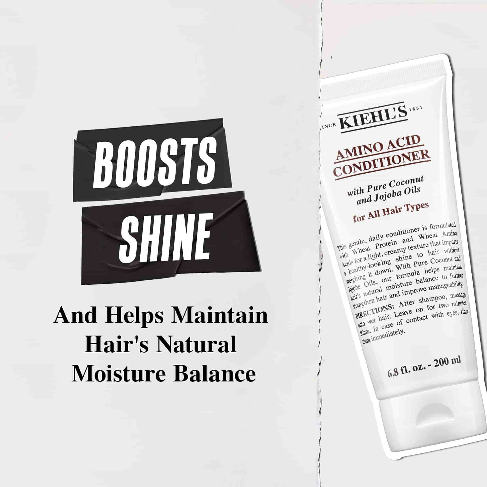 Acondicionador de aminoacidos de Kiehl's: mejora el brillo y ayuda a mantener el equilibrio natural de hidratacion del cabello