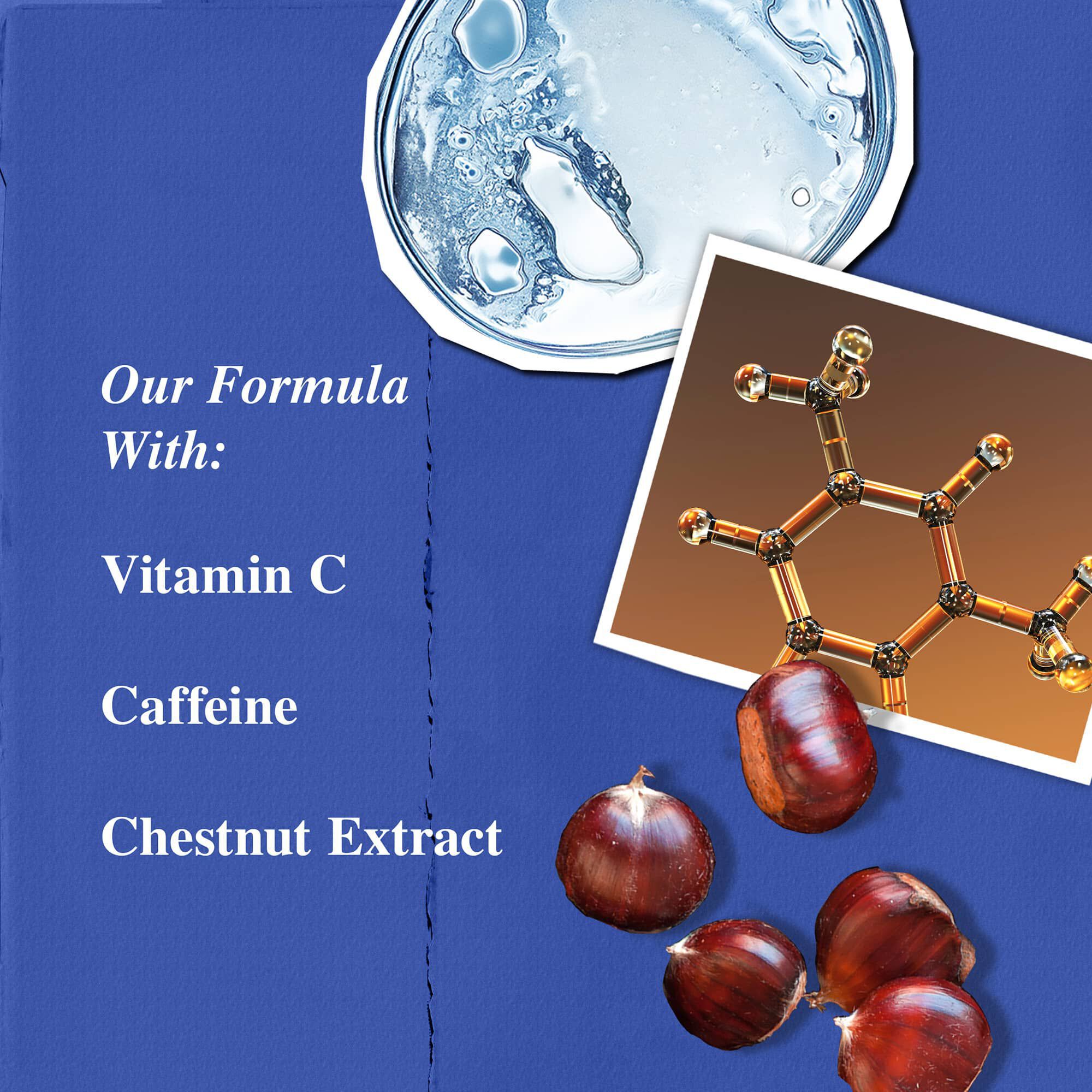 Ingredientes de Facial Fuel Energizing Moisture Treatment para hombre: vitamina C, cafeina, extracto de castana