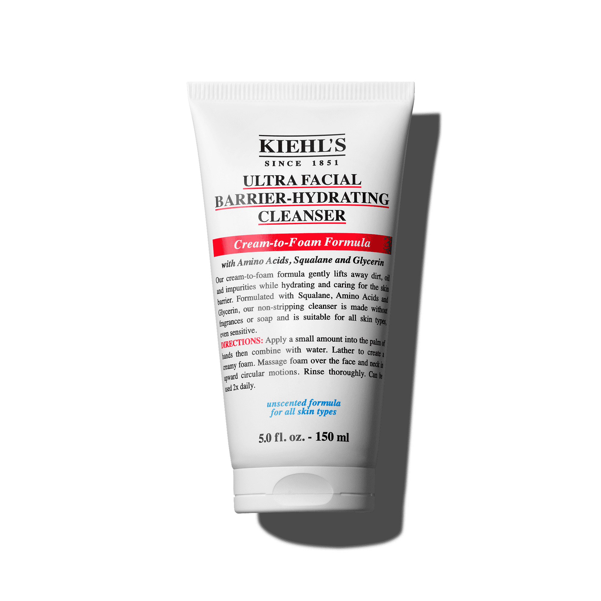 Kiehl's Ultra Facial Barrier-Hydrating Cleanser, limpiador facial hidratante 150 ml