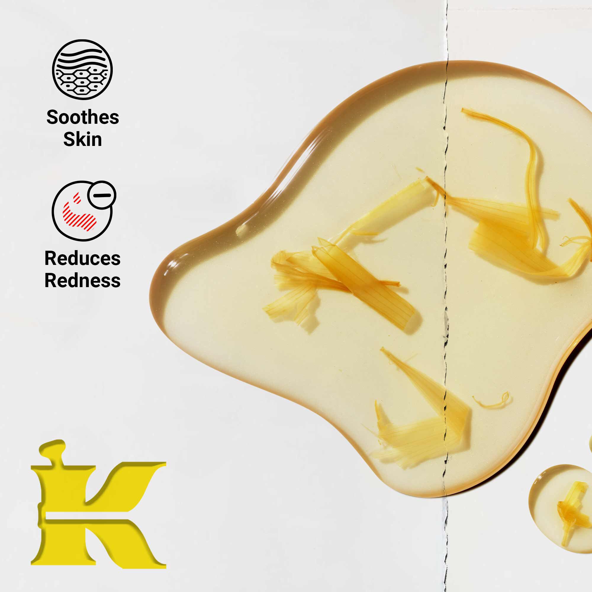  Kiehl's Calendula Herbal-Extract Toner formula sample stating: Reduces Redness, Soothes Skin 