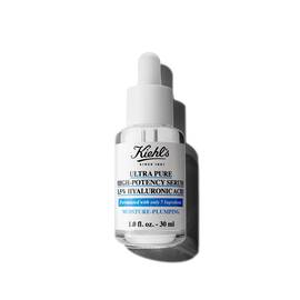 Una botella de 30 ml de Kiehl's Ultra Pure 1.5% Hyaluronic Acid Serum sobre fondo blanco.
