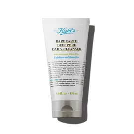 Un tubo de 150 ml de Kiehl's Rare Earth Deep Pore Daily Cleanser sobre fondo blanco.
