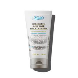 Un tubo de 150 ml de Kiehl's Rare Earth Deep Pore Daily Cleanser sobre fondo blanco.