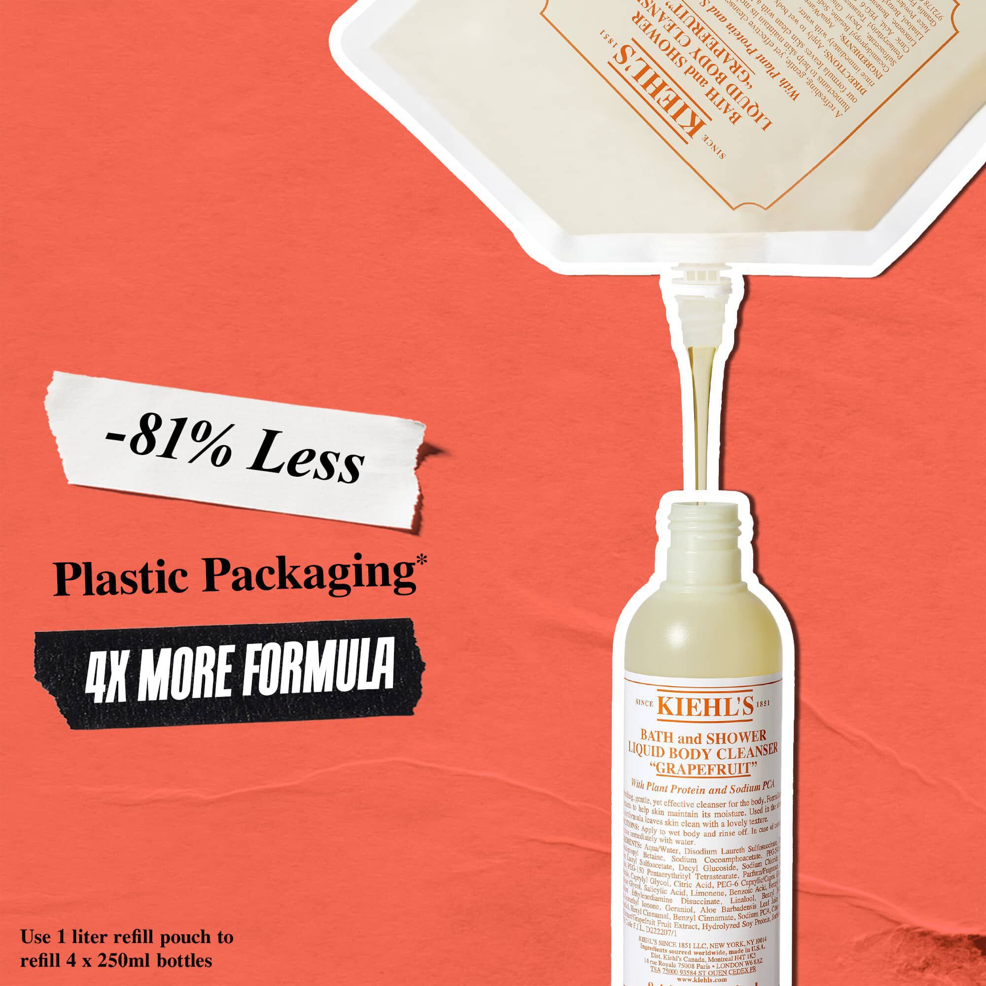 Recambio ecologico del limpiador corporal liquido de pomelo Kiehl's