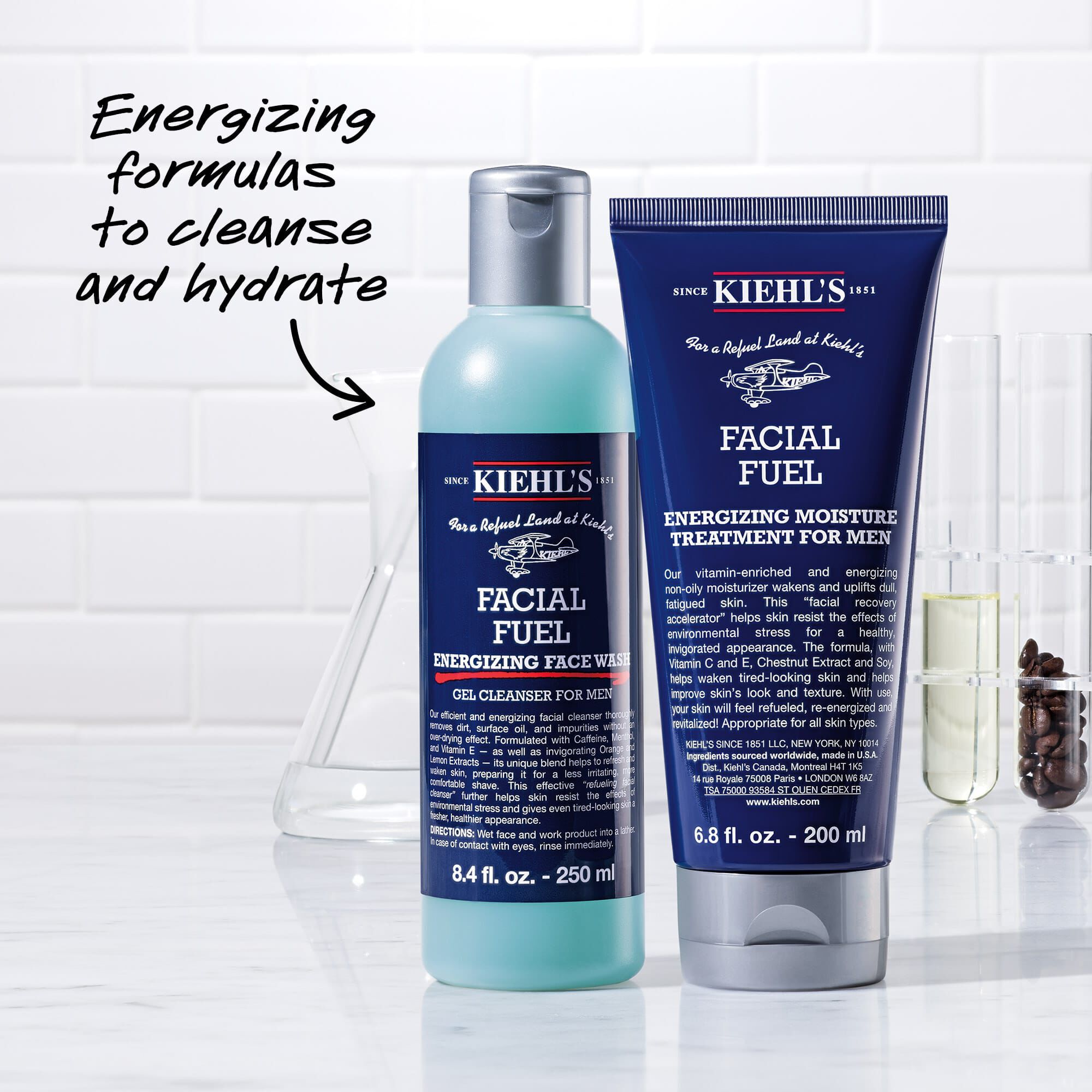 Starter Kit Facial Fuel for men: cuidado facial energizante