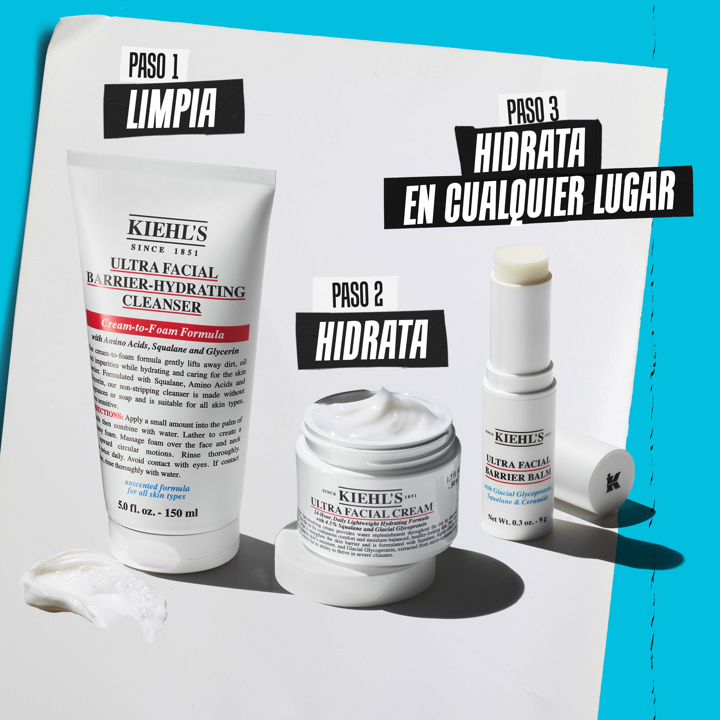 Ultra Facial Barrier-Hydrating Cleanser, limpiador facial hidratante