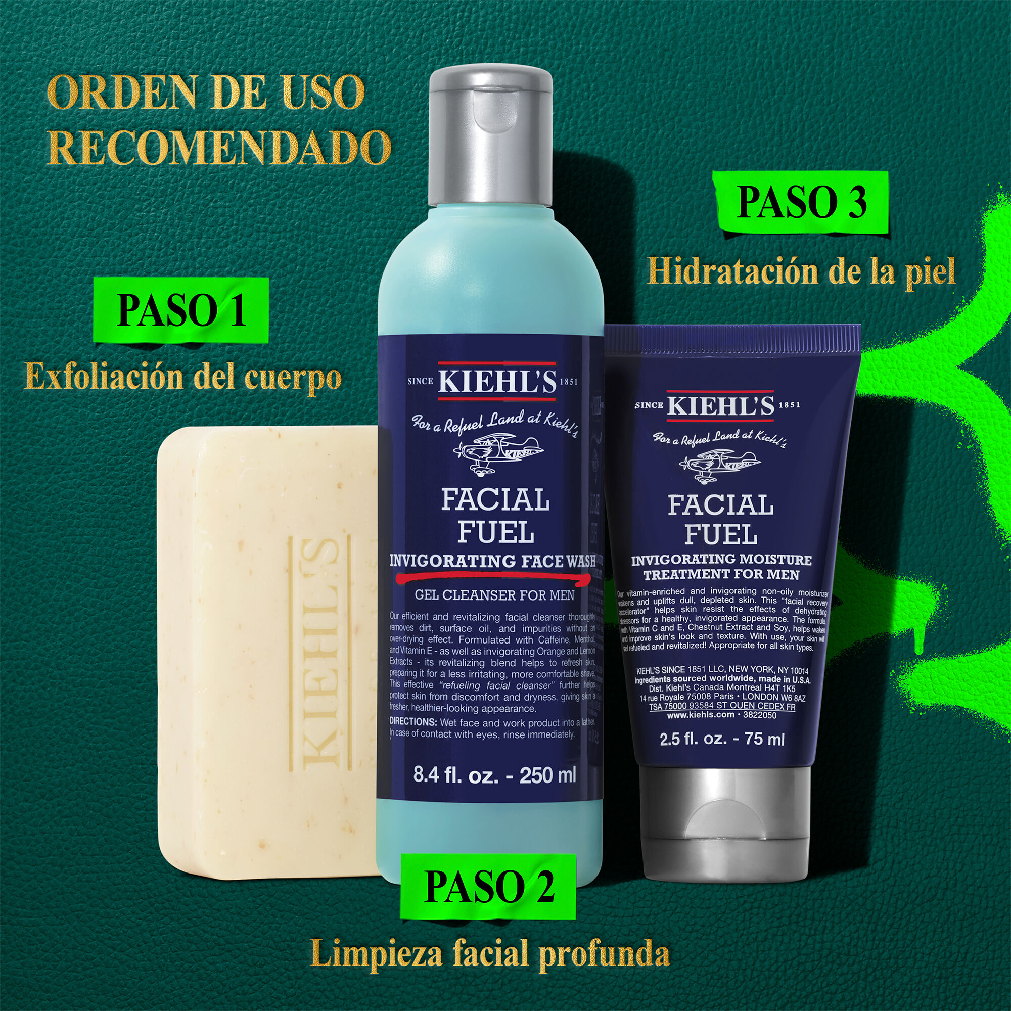 Cofre regalo Morning Reboot para el cuidado facial de hombre