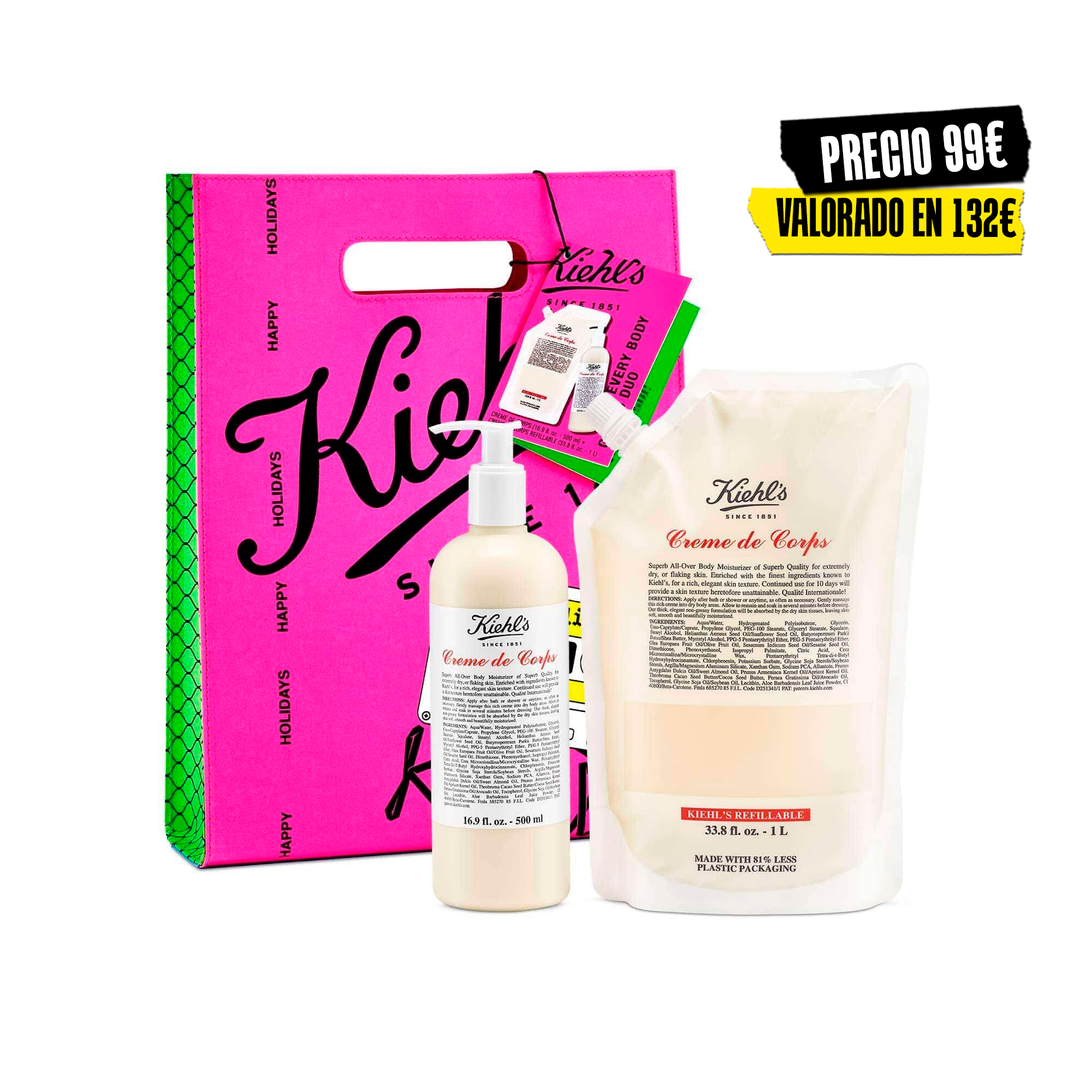 Kiehl%27s EVERYBODY GLOWS DUO: Set de cuidado corporal Set