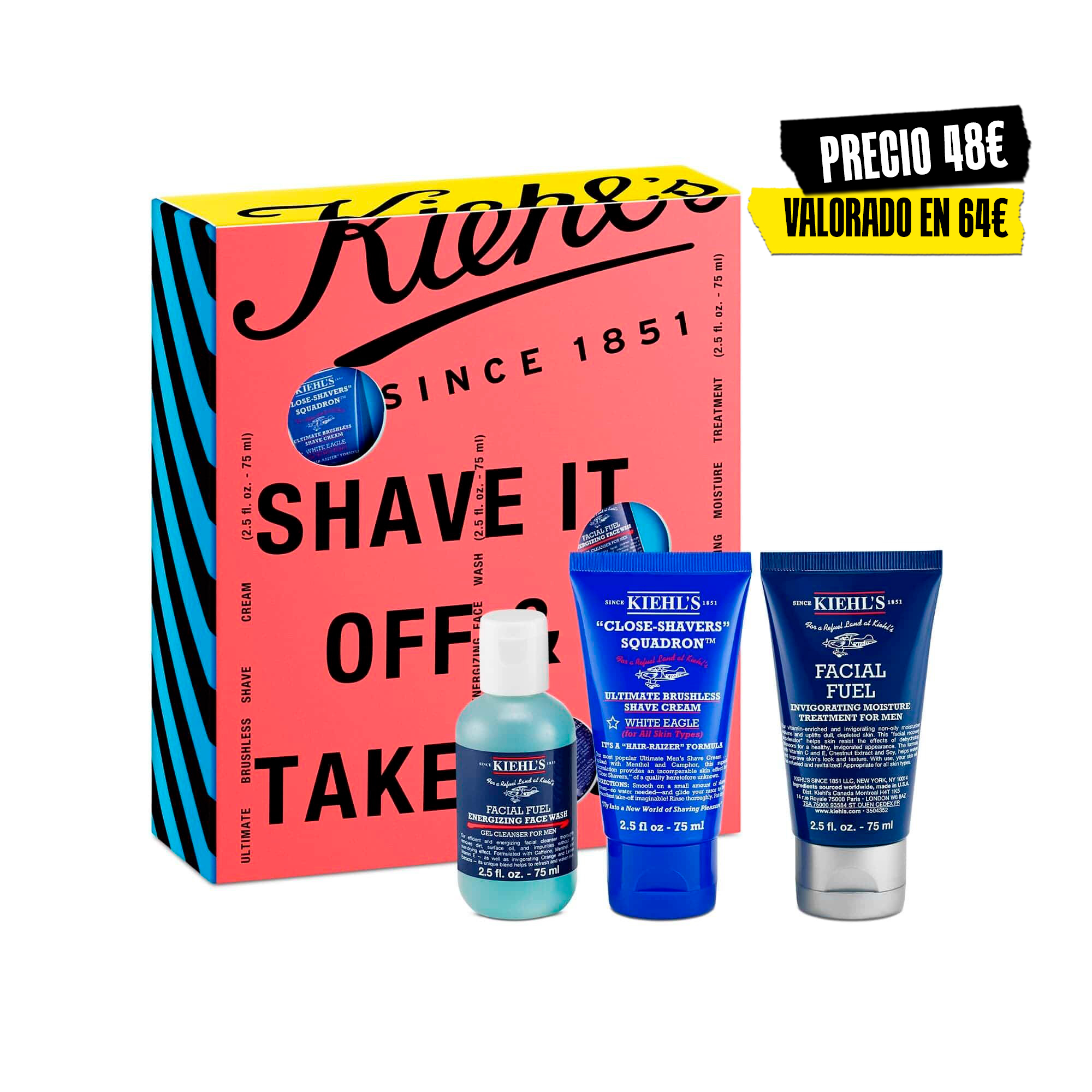 Kiehl's SHAVE IT OFF & TAKE OFF: Kit de afeitado hombre Set
