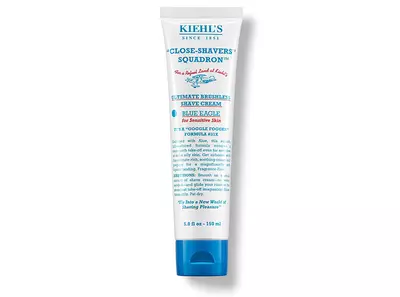 Crema de afeitar 'Close-Shavers Squadron' de Kiehl's, indicada para pieles sensibles, tubo de 150 ml.