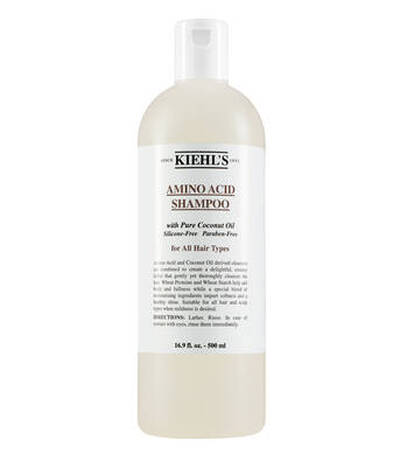 Champu de aminoacidos de Kiehl's en botella de 500 ml, sin siliconas ni parabenos, adecuado para todo tipo de cabello.