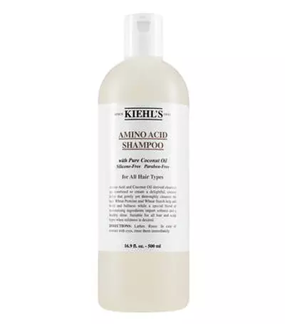 Champu de aminoacidos de Kiehl's en botella de 500 ml, sin siliconas ni parabenos, adecuado para todo tipo de cabello.