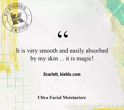 It is very smooth and easily absorbed by my skin ... it is magic! —Scarlett, kiehls.com