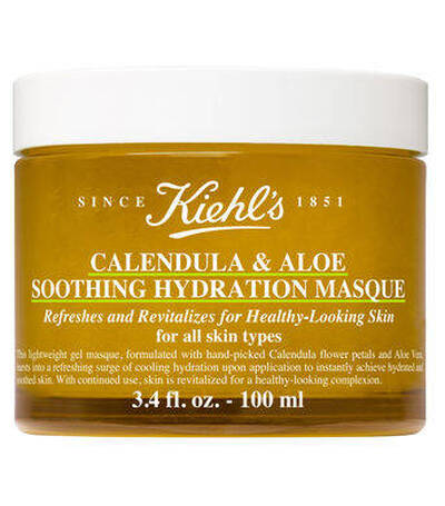 Mascarilla hidratante de calendula y aloe de Kiehl's en un frasco de 100 ml, indicada para todo tipo de piel.