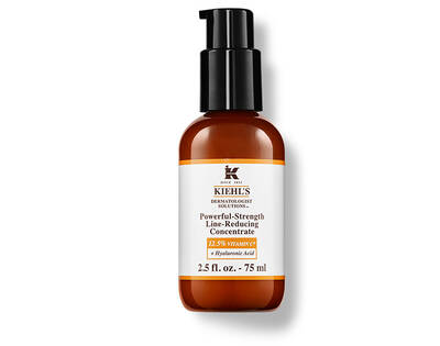 Frasco de suero Kiehl's con concentrado reductor de arrugas, 12,5% de vitamina C y acido hialuronico, 75 ml.