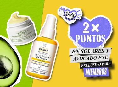 Promocion Kiehl's: duplica tus puntos en solares y Avocado Eye Cream. Exclusivo para miembros de My Kiehl's Rewards.