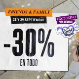 Manos con productos Kiehl's. Oferta exclusiva -30% para miembros My Kiehl's Rewards (25-27 sept). "De nuestra familia a la tuya".