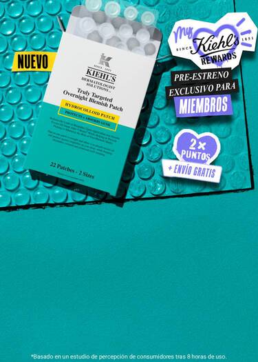 Nuevo parche antimanchas de Kiehl's con preestreno exclusivo, puntos dobles y envio gratis para miembros.