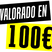 Imagen en la que se muestra un texto. Este texto dice valorado en 100€