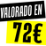Imagen en la que se muestra un texto. Este texto dice valorado en 72€