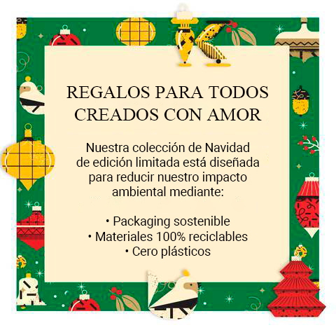 Nuestra colección de Navidad de edición limitada está diseñada para reducir nuestro impacto ambiental